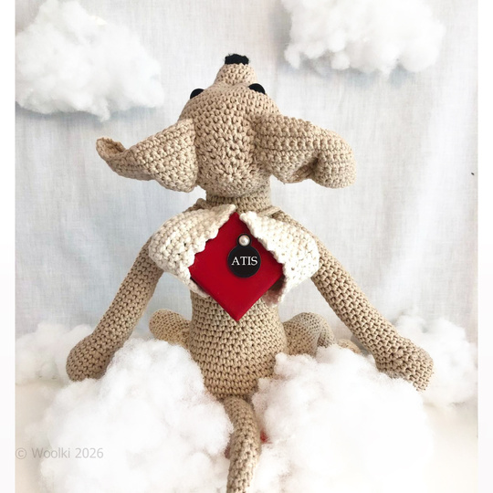 Italienisches Windspiel Häkelanleitung – Atis der Bote Amigurumi
