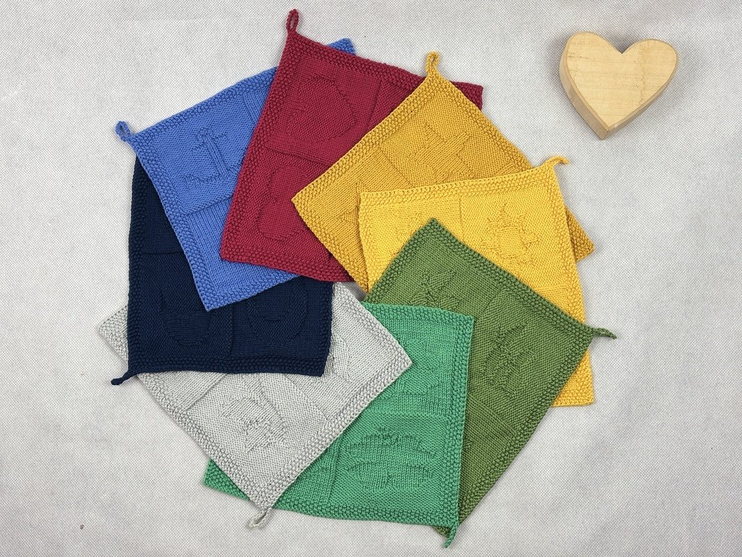 Washcloth Set – Best Wishes – Knitting Instructions
