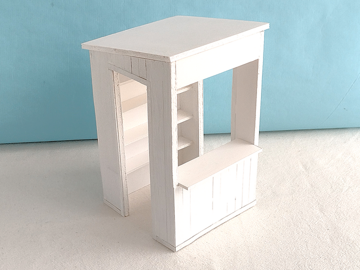 Miniatur Küsten-Souvenirstand-Set 1:12 – Bastelbögen & Anleitung