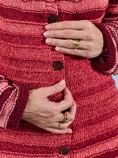 RAGLANJACKE HILDE … IM STREIFENMUSTER GESTRICKT
