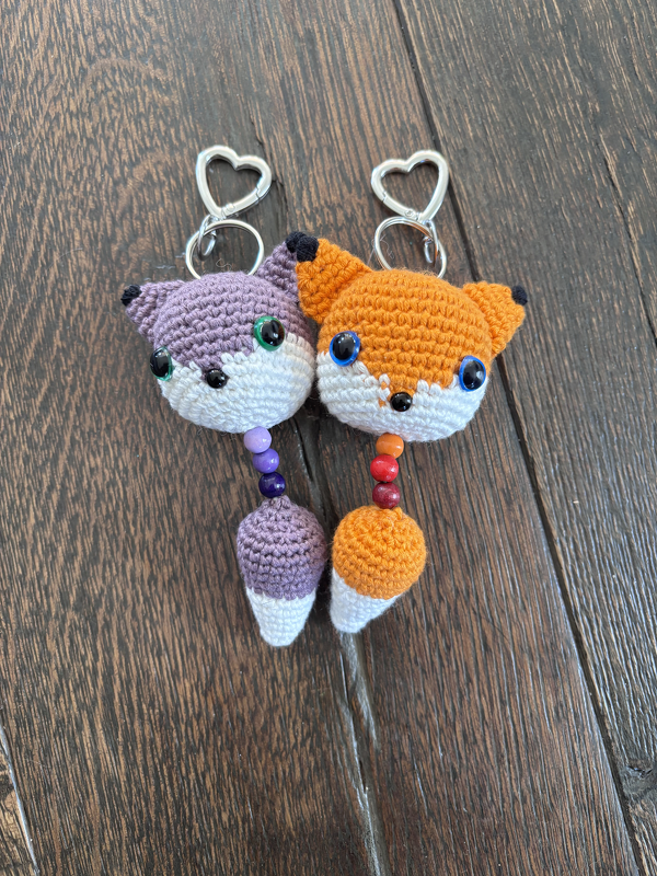 Häkelanleitung Schlüsselanhänger Fuchs