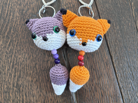 Häkelanleitung Schlüsselanhänger Fuchs