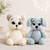 2 Amigurumi Tiere häkeln – Hund und Katze aus Plüschgarn, PDF Anleitung