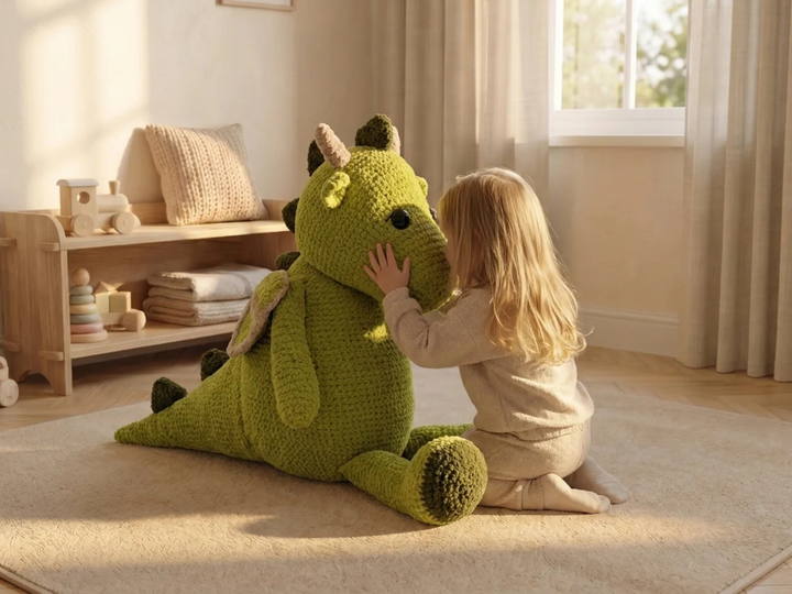 Easy XXL Dragon Crochet Pattern – Giant Cuddly Dragon