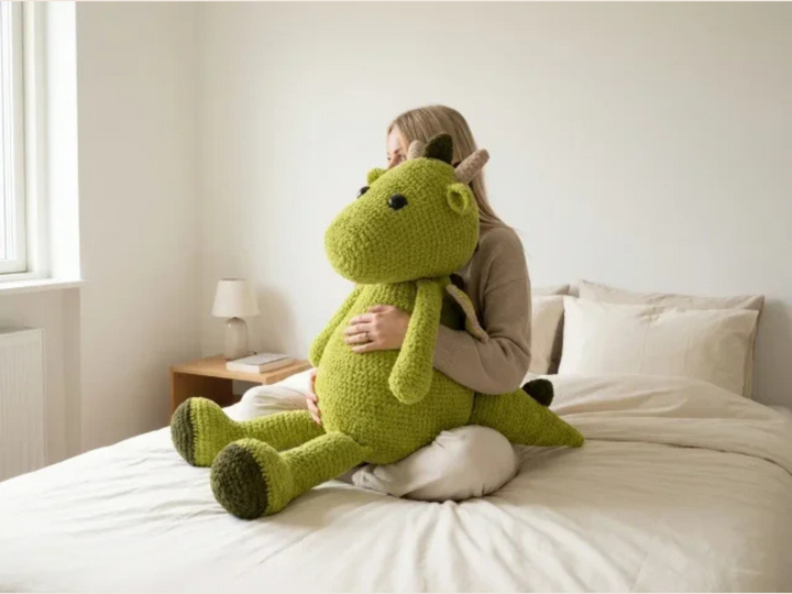 XXL Drache Häkelanleitung einfach – Riesiger Kuscheldrache