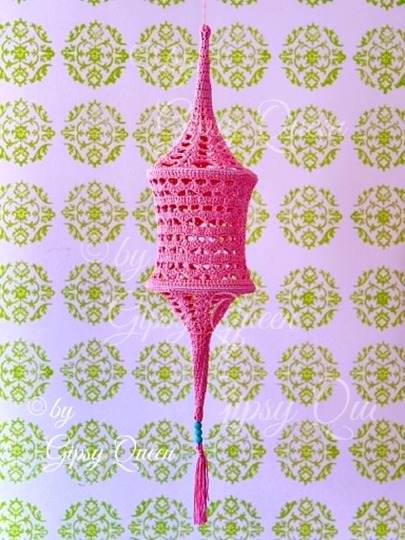 Häkelanleitung Lampe Orient PDF  Boho Lampe häkeln  Orientalische Häkeldeko