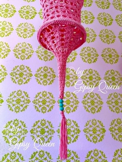 Häkelanleitung Lampe Orient PDF  Boho Lampe häkeln  Orientalische Häkeldeko