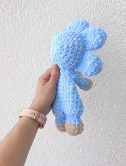 Bloomie Schmusetuch häkeln – Häkelanleitung für Baby Lovey mit Blume