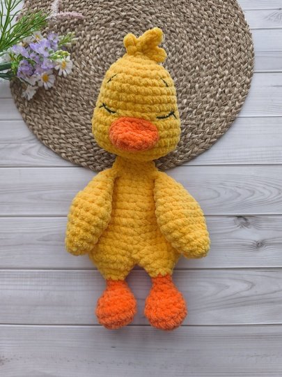 Lily Duck Lovey Crochet Pattern – Baby Comfort Blanket