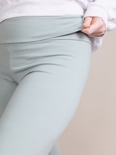 Mid-Rise Leggings mit Foldover-Bund & Flared Leg – Tall Plus Gr. 30-48