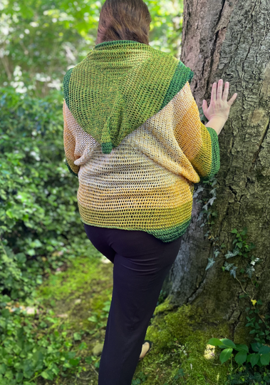 Häkelanleitung Shrug "Sylvan"