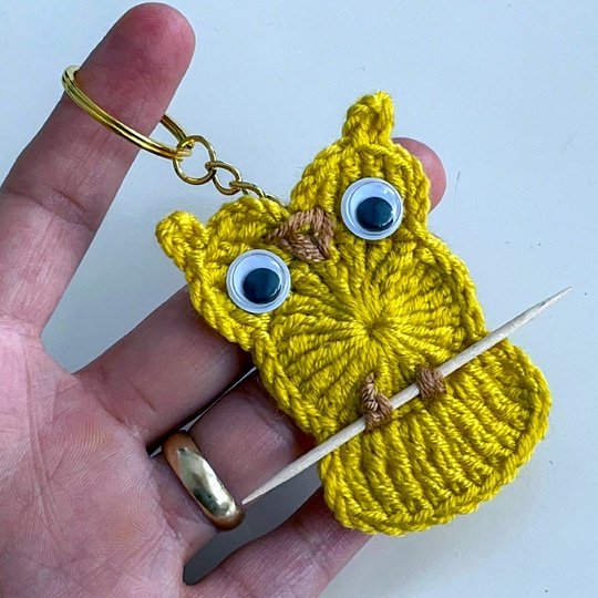 Owl Keychain Crochet Pattern – Cute Crochet Charm PDF