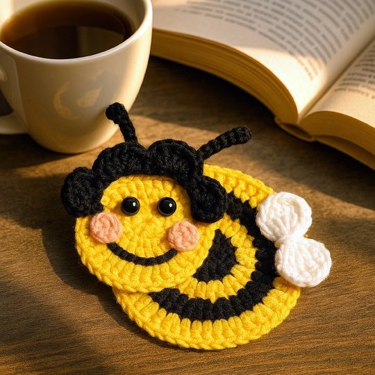 Cute Crochet Bee Pattern – Bumblebee Applique Crochet PDF