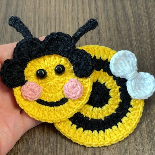 Cute Crochet Bee Pattern – Bumblebee Applique Crochet PDF