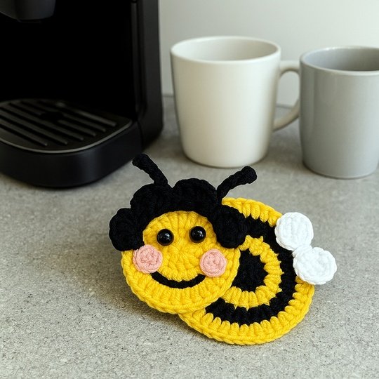 Cute Crochet Bee Pattern – Bumblebee Applique Crochet PDF