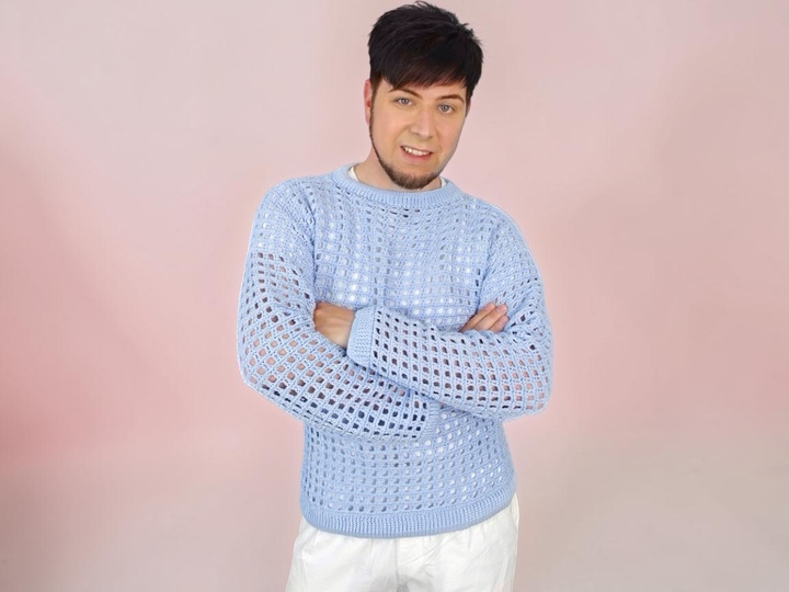 Häkelanleitung – Luftiger oversize Netzpullover 2 in 1 ,,Heel" unisex