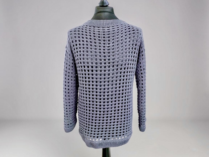 Häkelanleitung – Luftiger oversize Netzpullover 2 in 1 ,,Heel" unisex
