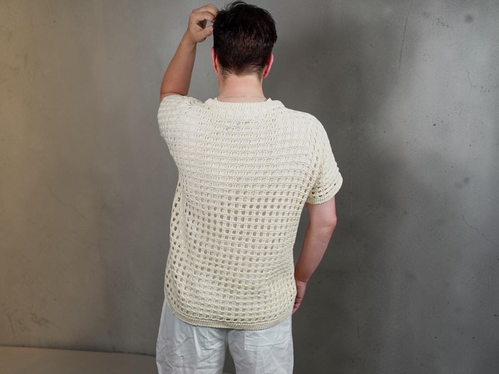 Häkelanleitung – Luftiger oversize Netzpullover 2 in 1 ,,Heel" unisex