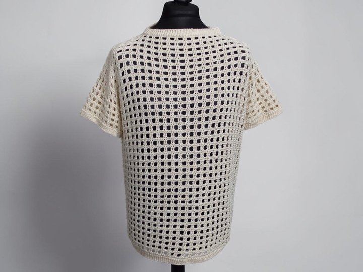 Luftiger oversize Netzpullover 2 in 1 ,,Heel" unisex - Häkelanleitung