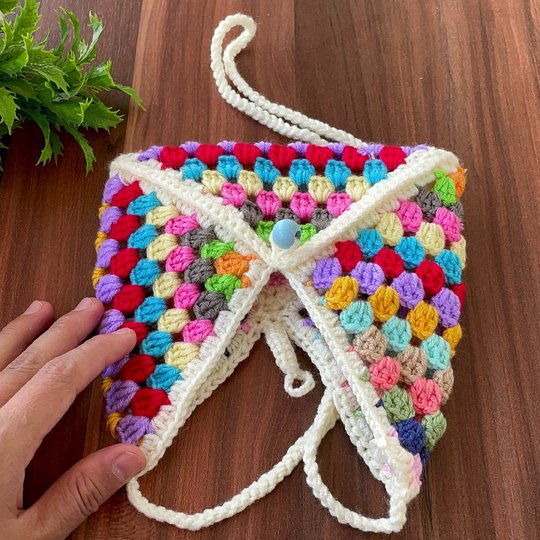 Granny Square Bag - Crochet Crossbody Pattern PDF