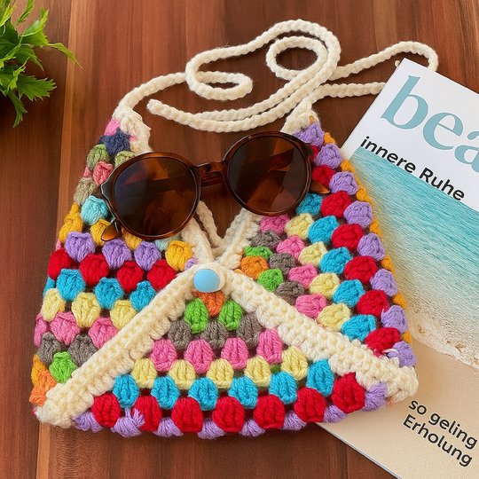 Granny Square Bag - Crochet Crossbody Pattern PDF