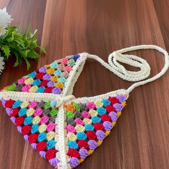 Granny Square Bag - Crochet Crossbody Pattern PDF