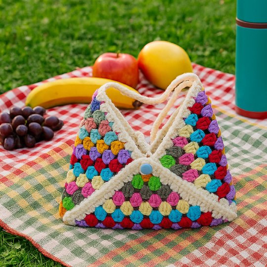 Granny Square Bag - Crochet Crossbody Pattern PDF