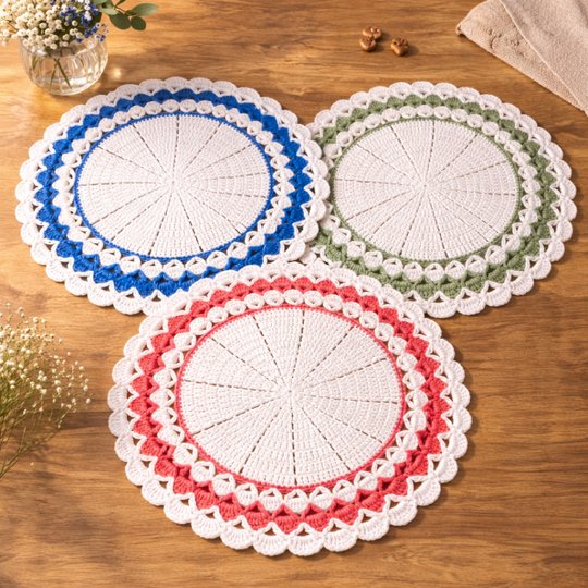 Round Placemat Crochet - Table Mat Pattern PDF