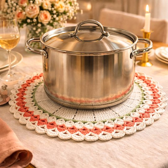Round Placemat Crochet - Table Mat Pattern PDF