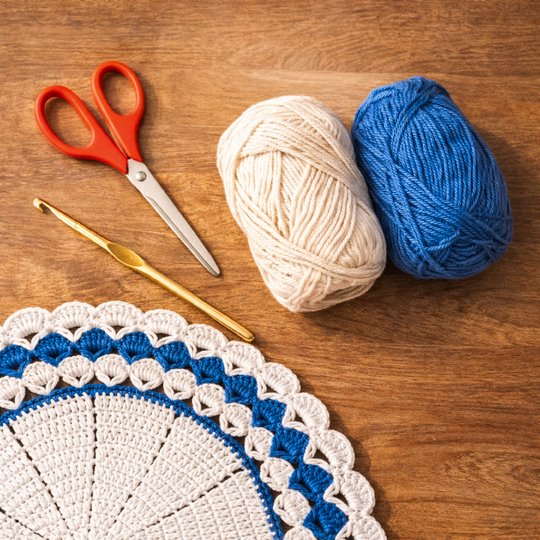 Round Placemat Crochet - Table Mat Pattern PDF