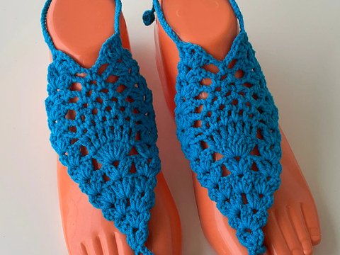 Barefoot Sandals Pattern - Boho Crochet Foot Jewelry PDF