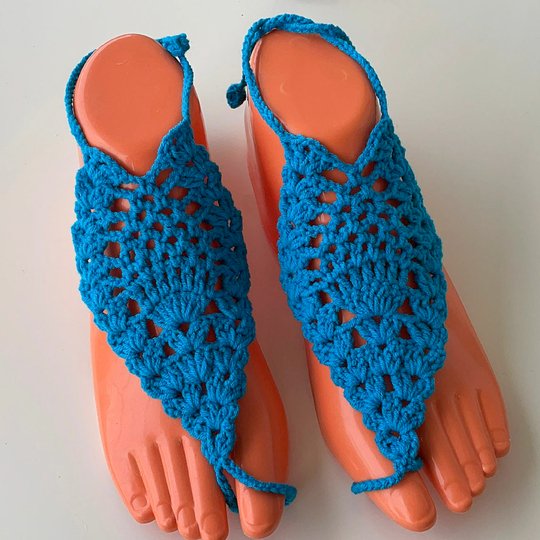 Barefoot Sandals Pattern - Boho Crochet Foot Jewelry PDF