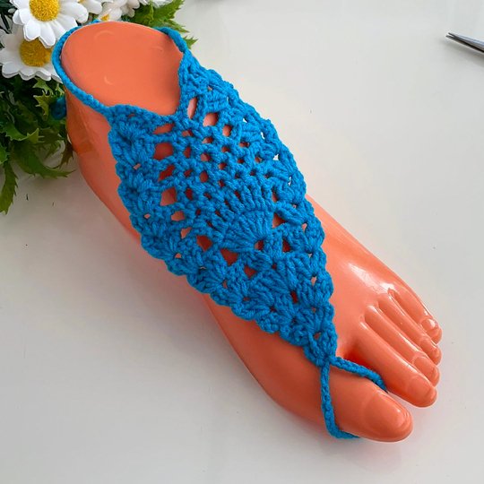 Barefoot Sandals Pattern - Boho Crochet Foot Jewelry PDF