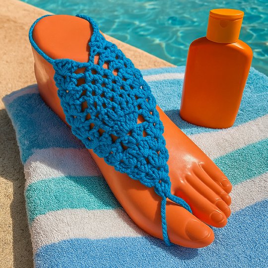 Barefoot Sandals Pattern - Boho Crochet Foot Jewelry PDF