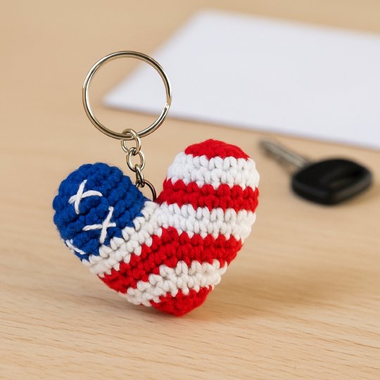 USA Heart Crochet - American Flag Pattern PDF