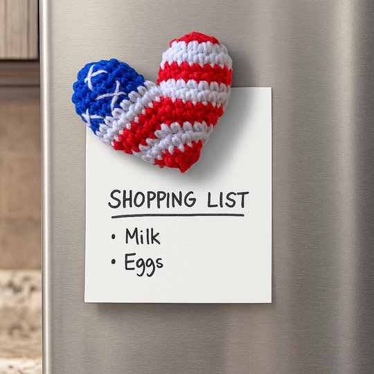 USA Heart Crochet - American Flag Pattern PDF