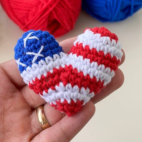 USA Heart Crochet - American Flag Pattern PDF