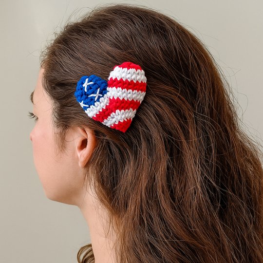 USA Heart Crochet - American Flag Pattern PDF