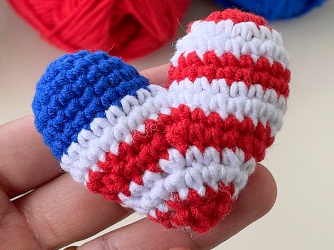 USA Heart Crochet - American Flag Pattern PDF