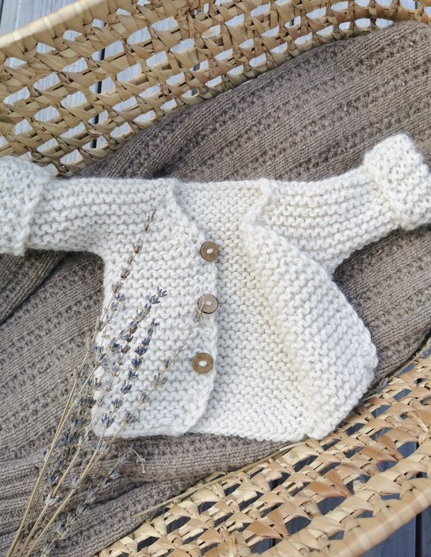 Babyjacke im Grobstrick stricken | Anleitung Babyjäckchen - Bild 4