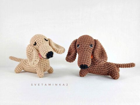 Crochet Dachshund Pattern PDF – Amigurumi Sausage Dog