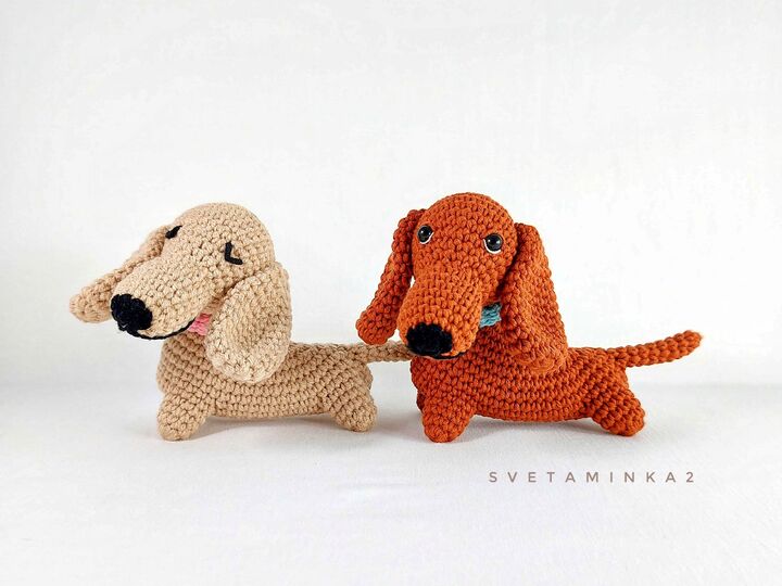 Crochet Dachshund Pattern PDF – Amigurumi Sausage Dog