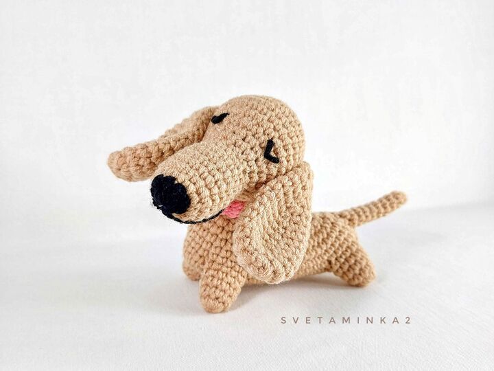 Crochet Dachshund Pattern PDF – Amigurumi Sausage Dog