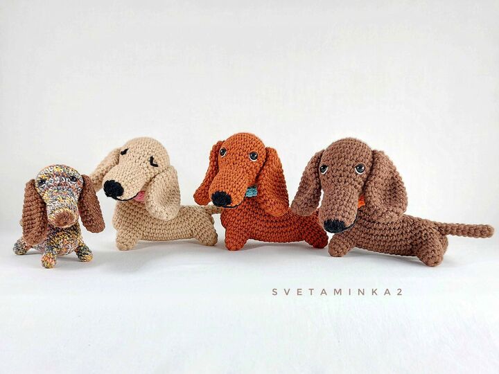 Crochet Dachshund Pattern PDF – Amigurumi Sausage Dog