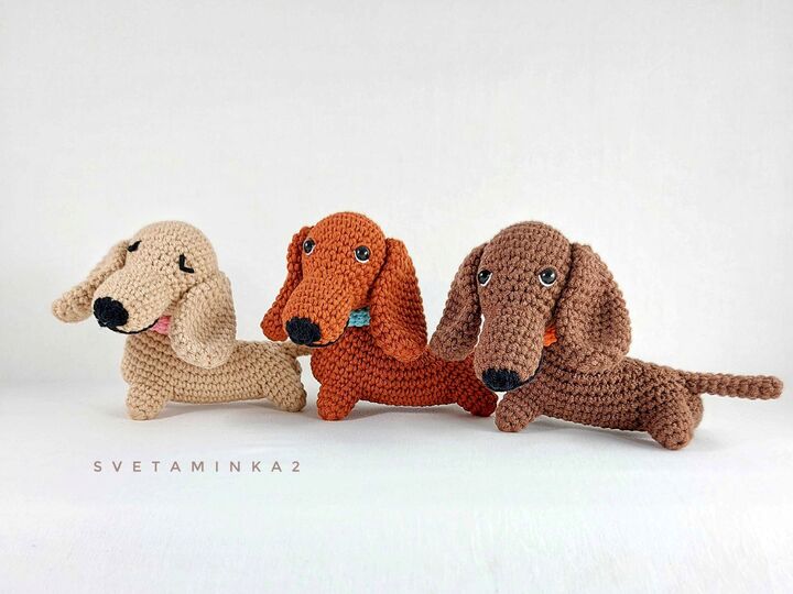 Crochet Dachshund Pattern PDF – Amigurumi Sausage Dog