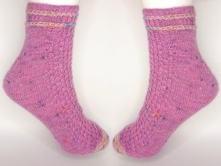 Fixe Quicky Ferse Sneaker Socken „Ephesus mit lettischem Zopf"
