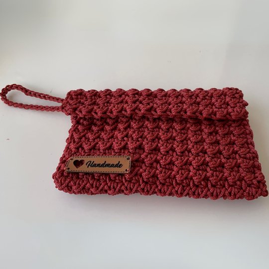 Minimal Crochet Wallet PDF Pattern - Easy Crochet Coin Purse Macrame Cord