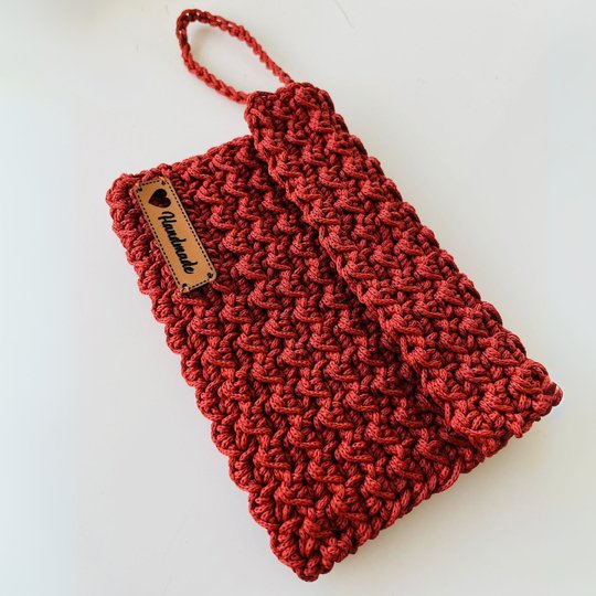 Minimal Crochet Wallet PDF Pattern - Easy Crochet Coin Purse Macrame Cord
