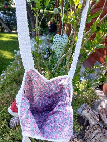 Tasche Herz Granny Square  Umhängetasche Heart Granny Square
