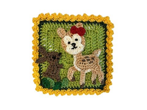 Granny Square Fawn crochet
